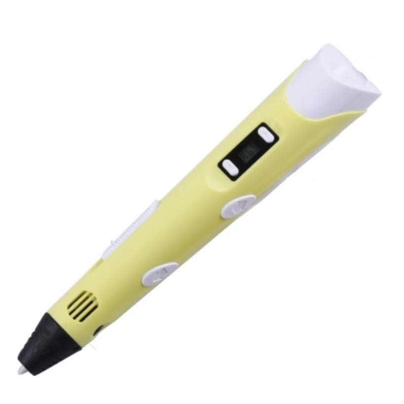 3D ручка Cactus CS-3D-PEN-A-BL PLA ABS LCD, желтый