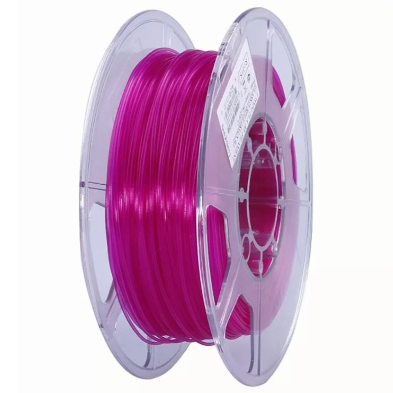 PLA пластик для 3D печати ESUN прозрачный пурпурный Transparent Glass 1,75мм 1кг