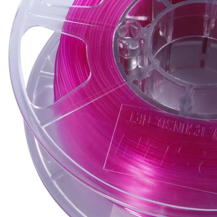 PLA пластик для 3D печати ESUN прозрачный пурпурный Transparent Glass 1,75мм 1кг