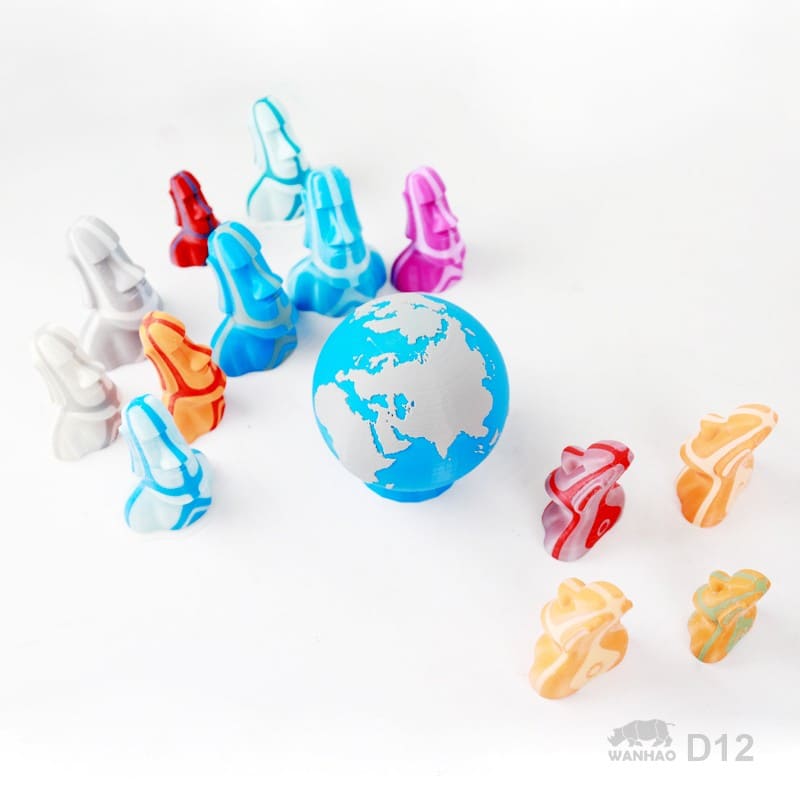 wanhao d12 300 двуцветная печать