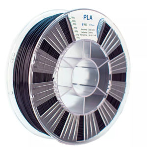 черный пластик PLA REC для 3д печати 0.75, 1.мм